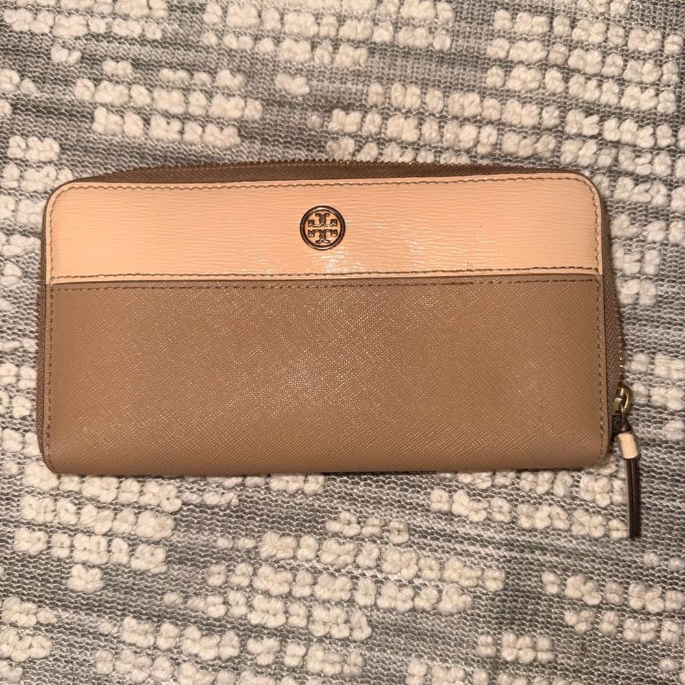 Tory Burch Beige and Light Brown Women's Wallet